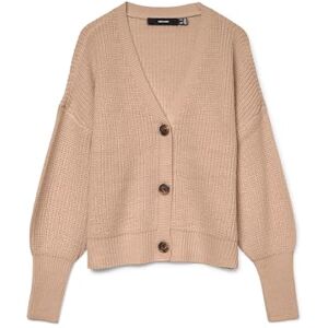 VERO MODA Womens Vmlea LS V-Neck Cuff Cardigan Noos, Moon Rock, XS UK VERO MODA Womens Vmlea LS V-Neck Cuff Cardigan Noos, Moon Rock, XS UK
