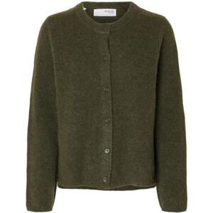 SELECTED FEMME Slflulu New LS Knit Cardigan Noos, Kalamata, M SELECTED FEMME Slflulu New LS Knit Cardigan Noos, Kalamata, M
