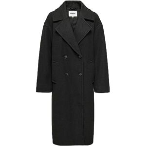 ONLY Bestseller A/S Women's ONLWEMBLEY L/S OVSIZE Coat TLR NOOS, Dark Grey Melange, 38 ONLY Bestseller A/S Women's ONLWEMBLEY L/S OVSIZE Coat TLR NOOS, Dark Grey Melange, 38