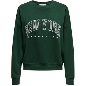 ONLY Women's Onlsweat Life L/S Crew O.Size State Noos Sweatshirt with Print, Pine Grove, 3XL ONLY Women's Onlsweat Life L/S Crew O.Size State Noos Sweatshirt with Print, Pine Grove, 3XL