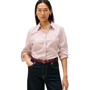 Tommy Hilfiger Women’s Regular Fit Poplin Shirt with Pointed Collar, Red (Hugh STP/Regatta Red), 12 Tommy Hilfiger Women’s Regular Fit Poplin Shirt with Pointed Collar, Red (Hugh STP/Regatta Red), 12