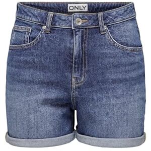 ONLY Onljosephine DNM Azg Noos Stretch Shorts, Blue, XL ONLY Onljosephine DNM Azg Noos Stretch Shorts, Blue, XL