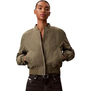 Calvin Klein Women’s Bomber Jacket Essential Nylon Jacket Water Repellent, Green (Dusty Olive), XS Calvin Klein Women’s Bomber Jacket Essential Nylon Jacket Water Repellent, Green (Dusty Olive), XS
