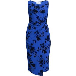 Gina Bacconi Women's Floral Midi Dress Cocktail, Cobalt, 20 Gina Bacconi Women's Floral Midi Dress Cocktail, Cobalt, 20