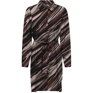 ONLY Onlnova Life VIS L/S Shirt Dress AOP, Brown Stone/AOP:589 Russet Graphic, L ONLY Onlnova Life VIS L/S Shirt Dress AOP, Brown Stone/AOP:589 Russet Graphic, L