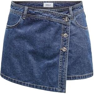 ONLY Female Skirt ONLLESLY Mini Skirt, Dark Denim Blue, XL ONLY Female Skirt ONLLESLY Mini Skirt, Dark Denim Blue, XL