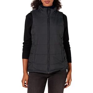 Amazon Essentials Women's Mid-Weight Zip Puffer Gilet, Black, S Amazon Essentials Women's Mid-Weight Zip Puffer Gilet, Black, S