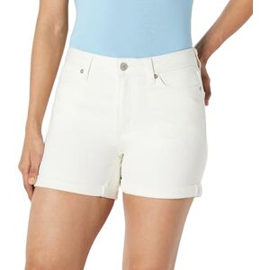 Amazon Essentials Women's Mid-Rise Slim-Fit 4” (10.2cm) Shorts, White, 14 Amazon Essentials Women's Mid-Rise Slim-Fit 4” (10.2cm) Shorts, White, 14