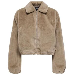 ONLY Women's Onldana Life Faux Fur Jacket CC OTW, Silver Mink, L ONLY Women's Onldana Life Faux Fur Jacket CC OTW, Silver Mink, L