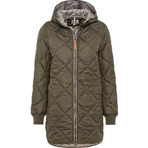 camel active Women's long quilted coat with diamond quilting coat, dark green, XS/S camel active Women's long quilted coat with diamond quilting coat, dark green, XS/S