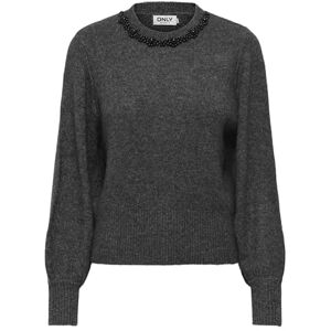 ONLY Onlelsa KNT Noos L/S Jumper, Medium Grey Melange, L ONLY Onlelsa KNT Noos L/S Jumper, Medium Grey Melange, L