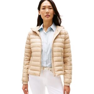Tommy Hilfiger Women’s Hooded Down Jacket with Zip, Beige (Beige), XS Tommy Hilfiger Women’s Hooded Down Jacket with Zip, Beige (Beige), XS