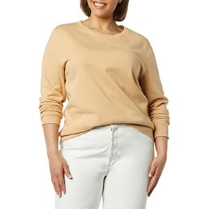 Amazon Essentials Women's Fleece Crewneck Pullover Sweatshirt (Available in Plus Size), Light Camel, XS Amazon Essentials Women's Fleece Crewneck Pullover Sweatshirt (Available in Plus Size), Light Camel, XS