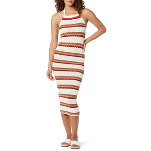 The Drop Women's Jayla Sleeveless Crochet Midi Dress, Birch Stripe, XXS The Drop Women's Jayla Sleeveless Crochet Midi Dress, Birch Stripe, XXS