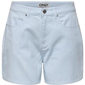 ONLY Onlvox Hw Stripe Shorts PNT, Cloud Dancer, S ONLY Onlvox Hw Stripe Shorts PNT, Cloud Dancer, S