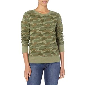 Amazon Essentials Women's Fleece Crewneck Pullover Sweatshirt (Available in Plus Size), Green Camo, XXL Amazon Essentials Women's Fleece Crewneck Pullover Sweatshirt (Available in Plus Size), Green Camo, XXL