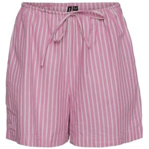 VERO MODA Women's Vmgili Hw WVN Ga Shorts, Pink Cosmos/AOP:zandie, M VERO MODA Women's Vmgili Hw WVN Ga Shorts, Pink Cosmos/AOP:zandie, M