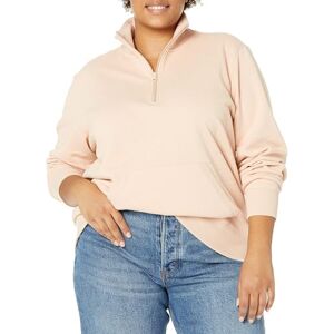 Amazon Essentials Women's Long-Sleeve Fleece Quarter-Zip Jumper (Available in Plus Sizes), Beige, 6XL Plus Amazon Essentials Women's Long-Sleeve Fleece Quarter-Zip Jumper (Available in Plus Sizes), Beige, 6XL Plus