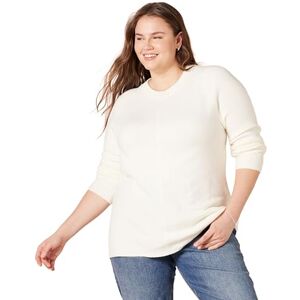 Amazon Essentials Women's Regular-Fit Soft Touch Long-Sleeve Crewneck Jumper, Ivory, XXL Amazon Essentials Women's Regular-Fit Soft Touch Long-Sleeve Crewneck Jumper, Ivory, XXL
