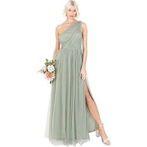 Anaya with Love Women's Womens Ladies Maxi One Cold Shoulder Slit Split Sleeveless Prom Wedding Guest Bridesmaid Dress, Forest Green, 14 UK Anaya with Love Women's Womens Ladies Maxi One Cold Shoulder Slit Split Sleeveless Prom Wedding Guest Bridesmaid Dress, Forest Green, 14 UK