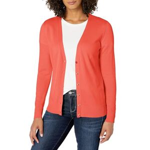 Amazon Essentials Women's Lightweight Cardigan Sweater, Coral Pink, XXL Amazon Essentials Women's Lightweight Cardigan Sweater, Coral Pink, XXL