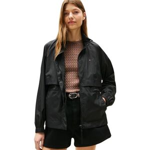 Tommy Hilfiger Women’s Nylon Packaway Windbreaker with Zip, Black (Black), S Tommy Hilfiger Women’s Nylon Packaway Windbreaker with Zip, Black (Black), S