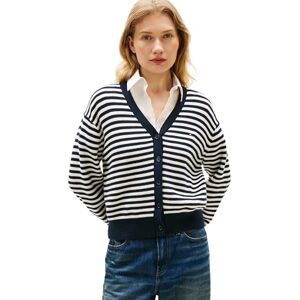 Tommy Hilfiger Women's Co Cardi Ls Cardi WW0WW48464, Blue, XS Tommy Hilfiger Women's Co Cardi Ls Cardi WW0WW48464, Blue, XS