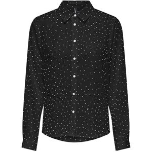 ONLY Onlzeke L/S Stud Shirt WVN, Black, XL ONLY Onlzeke L/S Stud Shirt WVN, Black, XL