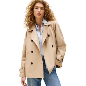 Tommy Hilfiger Women’s Short Cotton Trench Coat, Beige (Beige), 12 Tommy Hilfiger Women’s Short Cotton Trench Coat, Beige (Beige), 12