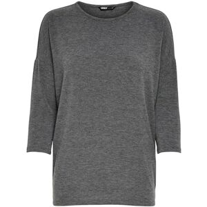 ONLY Women's Thin Knit Sweater 3/4 Sleeve Round Neck Knitted Essential Stretch Jumper ONLGLAMOUR, Colours:Dark Grey, Size:XS ONLY Women's Thin Knit Sweater 3/4 Sleeve Round Neck Knitted Essential Stretch Jumper ONLGLAMOUR, Colours:Dark Grey, Size:XS