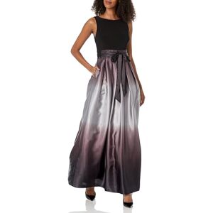 S.L. Fashions Women's Long Satin Mother of The Bride Dress with Pockets, Formal Party Gown (Petite and Regular Sizes) Special Occasion, Black Silver, 16 S.L. Fashions Women's Long Satin Mother of The Bride Dress with Pockets, Formal Party Gown (Petite and Regular Sizes) Special Occasion, Black Silver, 16