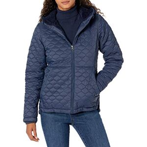 Amazon Essentials Women's Lightweight Water-Resistant Sherpa-Lined Hooded Puffer, Navy, Large Amazon Essentials Women's Lightweight Water-Resistant Sherpa-Lined Hooded Puffer, Navy, Large