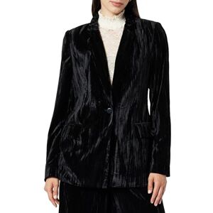 The Drop Women's Blake Long Blazer, Black Velvet, M The Drop Women's Blake Long Blazer, Black Velvet, M
