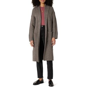 Amazon Essentials Women's Oversized-Fit Long Cardigan with Pockets Cotton Blend Textured Knit, Brown Heather, XS Amazon Essentials Women's Oversized-Fit Long Cardigan with Pockets Cotton Blend Textured Knit, Brown Heather, XS