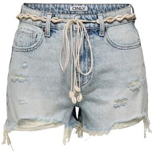 ONLY Women's Shorts 15349510, Light Blue (Light Blue Denim), XS ONLY Women's Shorts 15349510, Light Blue (Light Blue Denim), XS