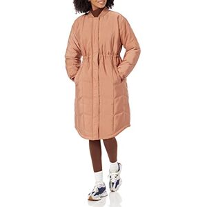 Amazon Essentials Women's Oversized Quilted Coat (Available in Plus Size), Light Brown, S Amazon Essentials Women's Oversized Quilted Coat (Available in Plus Size), Light Brown, S