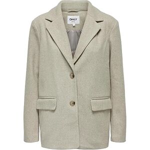 ONLY Women's Onlwembley L/S Ovs TLR Noos Blazer, Weathered Teak/Detail: Melange, 12 ONLY Women's Onlwembley L/S Ovs TLR Noos Blazer, Weathered Teak/Detail: Melange, 12