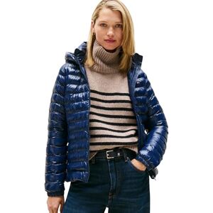 Tommy Hilfiger Women’s Slim Quilted Jacket with Hood, Blue (Dark Night Navy), XL Tommy Hilfiger Women’s Slim Quilted Jacket with Hood, Blue (Dark Night Navy), XL