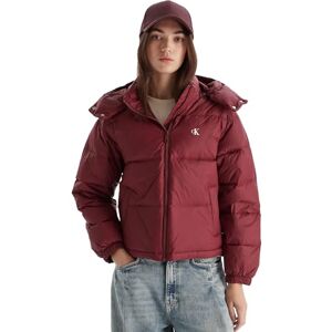 Calvin Klein Women’s Essential Mid Weight Puffer Jacket with Hood, Red (Tawny Port), XL Calvin Klein Women’s Essential Mid Weight Puffer Jacket with Hood, Red (Tawny Port), XL