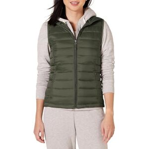 Amazon Essentials Women's Lightweight Water-Resistant Packable Puffer Gilet, Olive, XS Amazon Essentials Women's Lightweight Water-Resistant Packable Puffer Gilet, Olive, XS