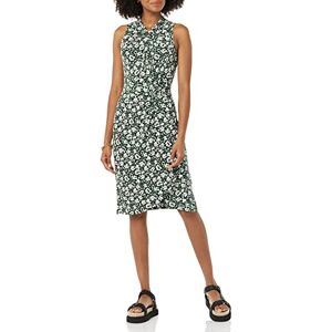 Amazon Essentials Women's Sleeveless Twist Neck Faux Wrap Floral Dress, Dark Green Floral, XL Amazon Essentials Women's Sleeveless Twist Neck Faux Wrap Floral Dress, Dark Green Floral, XL