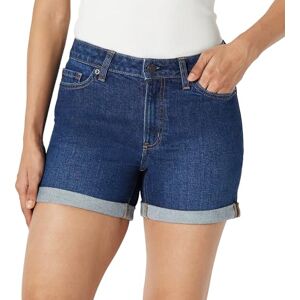 Amazon Essentials Women's Mid-Rise Slim-Fit 4” (10.2cm) Shorts, Dark Shadow Wash, 22 Amazon Essentials Women's Mid-Rise Slim-Fit 4” (10.2cm) Shorts, Dark Shadow Wash, 22