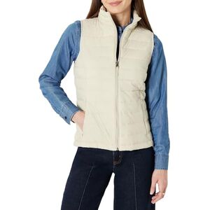 Amazon Essentials Women's Lightweight Water-Resistant Packable Puffer Gilet, Stone, L Amazon Essentials Women's Lightweight Water-Resistant Packable Puffer Gilet, Stone, L