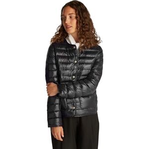 Tommy Hilfiger Women’s Modern Short Quilted Jacket with Button Placket, Black (Black), L Tommy Hilfiger Women’s Modern Short Quilted Jacket with Button Placket, Black (Black), L