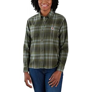 Carhartt Womens Midweight Flannel Long Sleeve Plaid Shirt Carhartt Womens Midweight Flannel Long Sleeve Plaid Shirt
