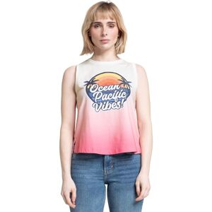 Ocean Pacific Women's Maroubra Sleeveless T-Shirt, Pink/Multicolour, M Ocean Pacific Women's Maroubra Sleeveless T-Shirt, Pink/Multicolour, M