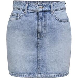 ONLY Female Denim Skirt Onlstella Denim Short Skirt, Light Blue (Light Blue Denim), L ONLY Female Denim Skirt Onlstella Denim Short Skirt, Light Blue (Light Blue Denim), L