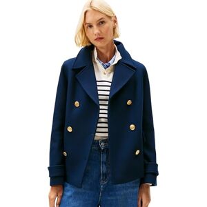 Tommy Hilfiger Women’s Wool Blend Double Breasted Short Coat, Blue (Dark Night Navy), 18 Tommy Hilfiger Women’s Wool Blend Double Breasted Short Coat, Blue (Dark Night Navy), 18