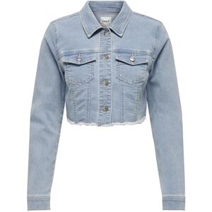ONLY Womens Onlwonder Ls Cropped Dnm Gua Denim Jacket, Light Blue (light Blue Denim), L UK ONLY Womens Onlwonder Ls Cropped Dnm Gua Denim Jacket, Light Blue (light Blue Denim), L UK