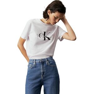 Calvin Klein Jeans Women Short-Sleeve T-Shirt Core Monologo Crew Neck, White (Bright White), 3XL Calvin Klein Jeans Women Short-Sleeve T-Shirt Core Monologo Crew Neck, White (Bright White), 3XL